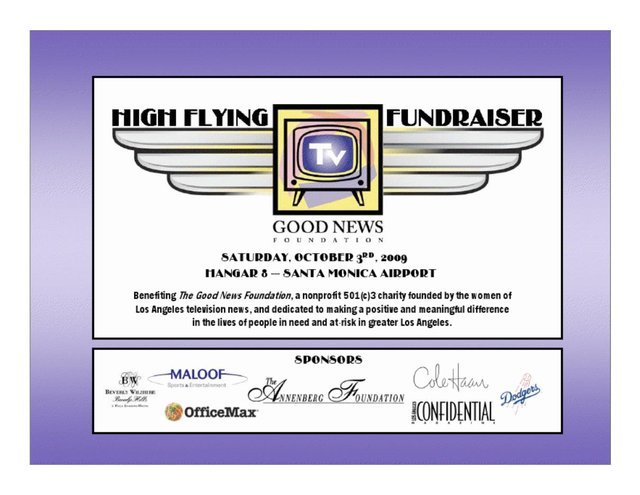 Cover of the Good News Foundation High Flying Fundraiser deck.